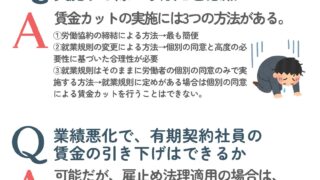 減給と賃金カット⑥